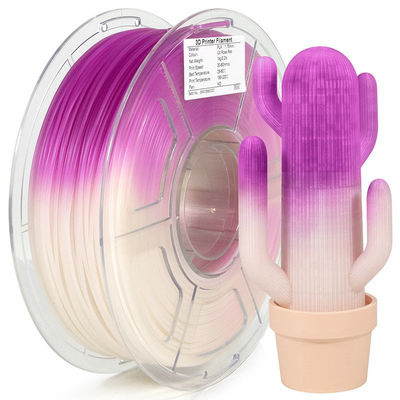 Bom preço. Filamento de impressão 3D PLA UV Change Rosa Vermelha Filamento 3D 1,75mm 1kg on-line