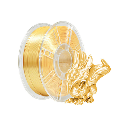 Buon prezzo Filamento di stampa 3D seta oro PLA più rigidità migliorata Filamento di stampante 3D in linea