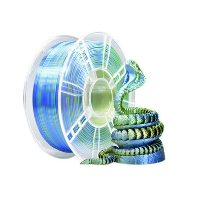 Un bon prix. Imprimante 3D tricolore dorée verte bleue améliorée en dureté Filament de soie PLA en ligne