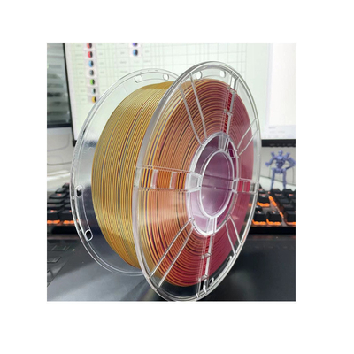 Harga yang bagus PLA Tri-Color Merah Biru Emas 3D Printer Filament Sutra PLA Dengan 100% Bebas Gelembung on line