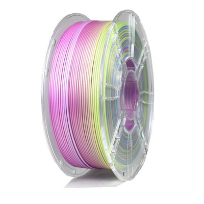 Goede prijs. 1000 g PLA zijde met verbeterde hardheid, drie-kleurig, geel, paars, blauw, 3D-printfilament online