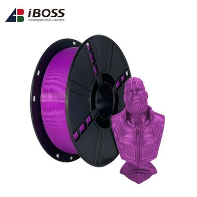 İyi bir fiyat. 3D Yazıcı Mor PLA+ Filament Baskı için Güçlü Sertlik 21*21*7cm Paket Kutusu Boyutu çevrimiçi