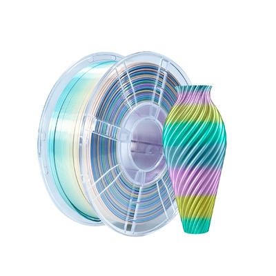 Buon prezzo 1.75mm 3D Printing Filament PLA Toughness Improved Silk Rainbow Mini Color 3D Printer in linea