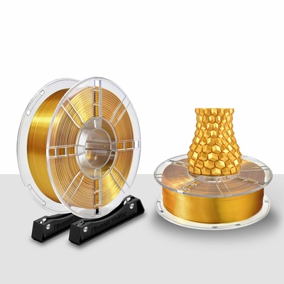 Buon prezzo Stampa 3D 1.75mm seta oro Filato di PLA avvolto Filato di stampa 3D in linea