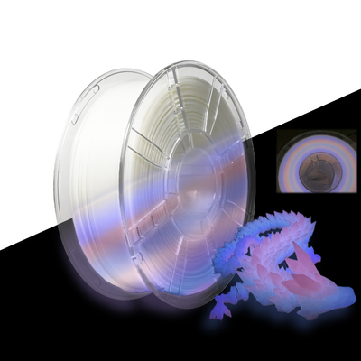 良い値段 3Dプリント フィラメント 高強度 1.75mm 輝き レインボー PLA フィラメント オンライン