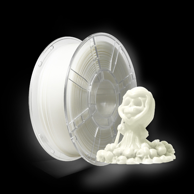 Buon prezzo 3D Printer Filamento PLA Glow White con alta resistenza da 3D Printing Filament in linea