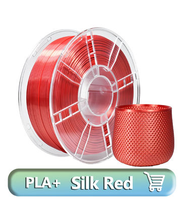 ราคาดี เครื่องพิมพ์ 3D สายใย 1.75 มม PLA สายใยไหม สีแดง 1 กิโลกรัม ออนไลน์