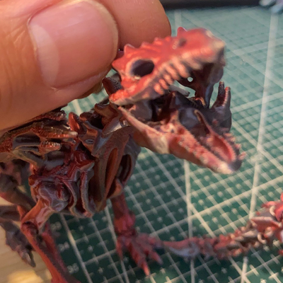 Buon prezzo 3D stampato rosso dinosauro giocattolo 3D stampato modello personalizzato in linea