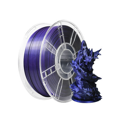 Bom preço. 1.75mm Temperatura de Impressão 1000g Filamento de PLA azul de seda preto roxo para impressora 3D on-line
