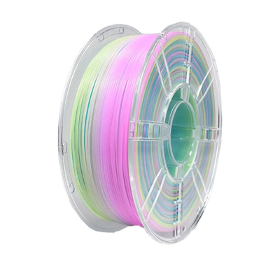 Harga yang bagus 1000g PLA Filament 1.75mm 3D Printinf Filament Glow Rainbow Filament PLA+ untuk Permintaan Khusus on line