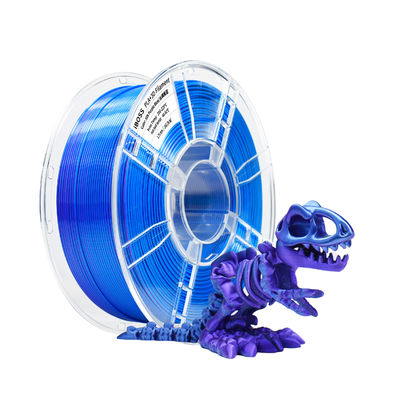 Un buen precio. Filamento de impresión 3D de seda PLA +filamento de 1,75 mm azul púrpura de doble color Filamento de impresión 3D 2 en 1 coextrusión 1 kg bobina en línea