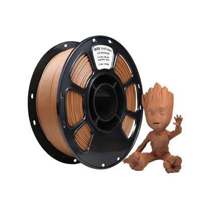 Buon prezzo Filamento da stampante 3D di alta qualità In legno ebano colore PLA+ Filamento 1,75mm Durezza migliorata in linea