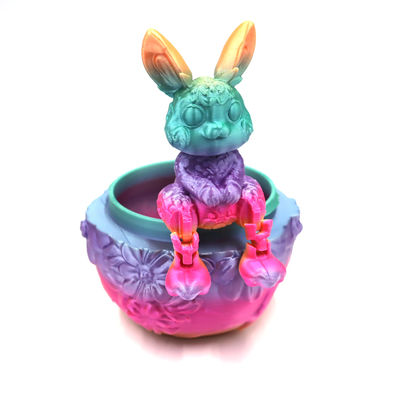 Buon prezzo Stampa 3D Pasqua Cute Coniglio Uovo Gift Box Set Decorazione Regalo Servizio di stampa 3D in linea
