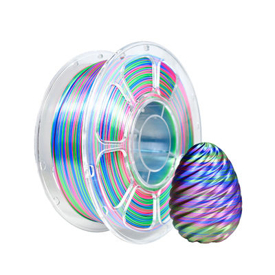 Good price 3D Printing Filament Multicolor Filament Spiral Colorful Red Blue Green  PLA+  Color Change Filament  1.75mm online