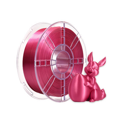 Un buon prezzo. Stampa 3D ad alta velocità Filamento da stampante 3D 1 kg Filamento di seta rosa rosso 1,75 mm PLA+ in linea
