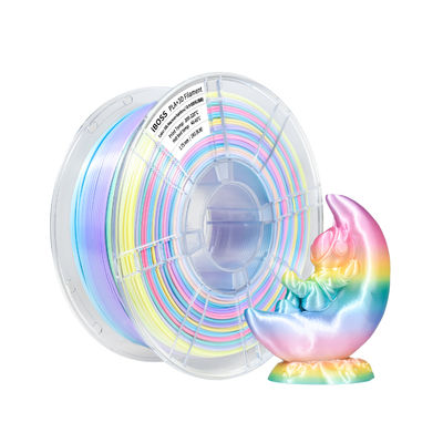 Good price iBOSS PLA+ High Quality 3D Printer Filament Silk Macaroon Rainbow 1.75mm Toughness Enhanced online