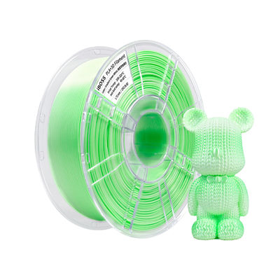 قیمت خوب iBOSS 1.75mm PLA+ رشته سبز سفید گرادیانت 1000g رشته چاپ سه بعدی بدون انسداد آنلاین