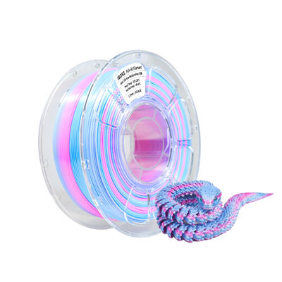 İyi bir fiyat. 3D yazıcı Filament İpek Üç Renkli Pembe Kırmızı Mavi Beyaz 1000g Boyut Doğruluğu +/- 0.02mm çevrimiçi