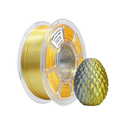 Un buen precio. Filamento de impresión 3D de alta resistencia PLA + de seda doble oro plata Filamento de impresión 3D 1,75 mm en línea