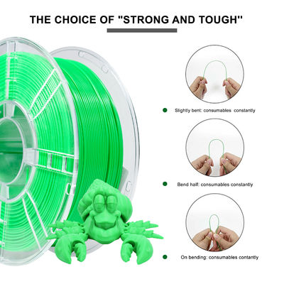 Un bon prix. Imprimante 3D PETG Filament d'herbe vert 1,75 mm Dureté améliorée Imprimé 3D en ligne