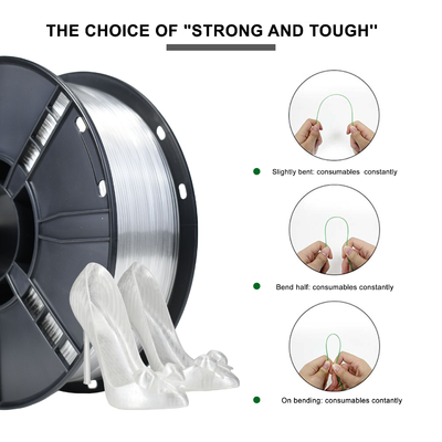 Goede prijs. 3D-printer filament Kleur Transparante 1000g PETG filament online