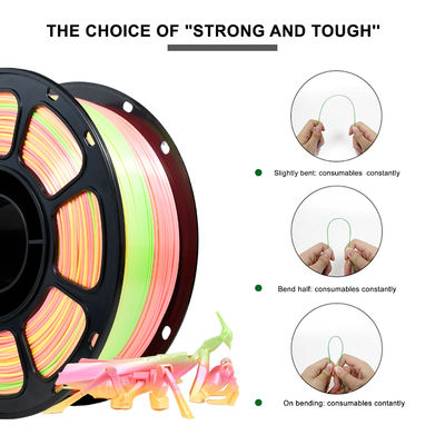Goede prijs. Iboss 3D Printer Filament 1.75 PLA+Zijde Perzik Regenboog 1.75 millimeter Verbeterde Taaiheid Aangepast Verzoek online