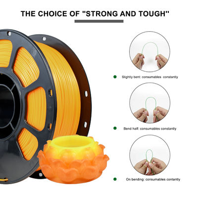 قیمت خوب چاپگر 3D PLA + فیلامنت دو رنگ تغییر با دمای Pine Orange به زرد 1.75mm (+/- 0.03mm) ،2.2 پوند ((1 کیلوگرم) آنلاین