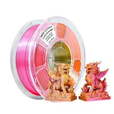ราคาดี PLA+ Filament สีสี่สี สีชมพูแดง ทองแดง เงิน ทองแดง 1.75 มม เทคโนโลยี FDM Forming 3d Printing Filament ออนไลน์
