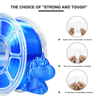 Un buen precio. Impresión 3D azul de seda PLA+ Filamento 3D 1 kg 1,75 mm Temperatura de impresión 220-240 ° C Personalizado en línea