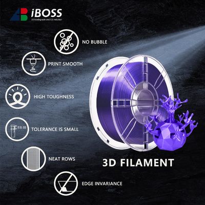 अच्छी कीमत कस्टमाइजेशन 3D प्रिंटर फिलामेंट PLA + सिल्क वायलेट 3डी प्रिंटिंग उपभोग्य वस्तुएं ऑनलाइन