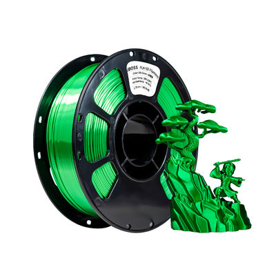 İyi bir fiyat. Toptan PLA+ İpek 3D Yazıcı Filament İpek Yeşil 1.75mm 3D Baskı Malzemesi 1000g çevrimiçi