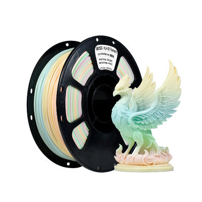 Harga yang bagus Filamen Pencetakan 3D iBOSS Kekakuan Tinggi Pelangi Segar Spool 3D Printer 1kg on line