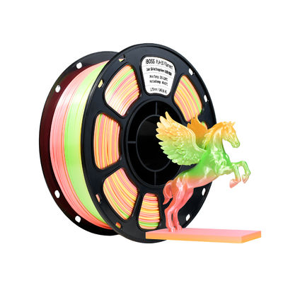 İyi bir fiyat. PLA+ İpek 3D Yazıcı Filament 1.75mm Kırmızı Turuncu Yeşil 1kg çevrimiçi