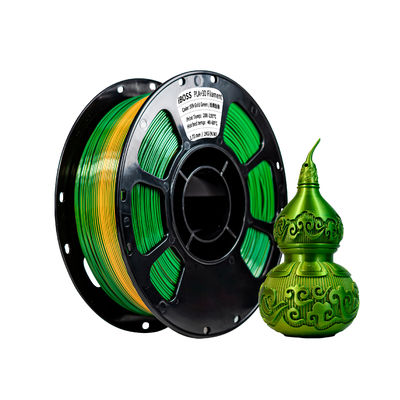 Ein guter Preis. iBOSS Hochfestigkeit Seide Doppelfarbe PLA+ Seide Gold Grün 1,75mm 3D-Drucker Filament Online