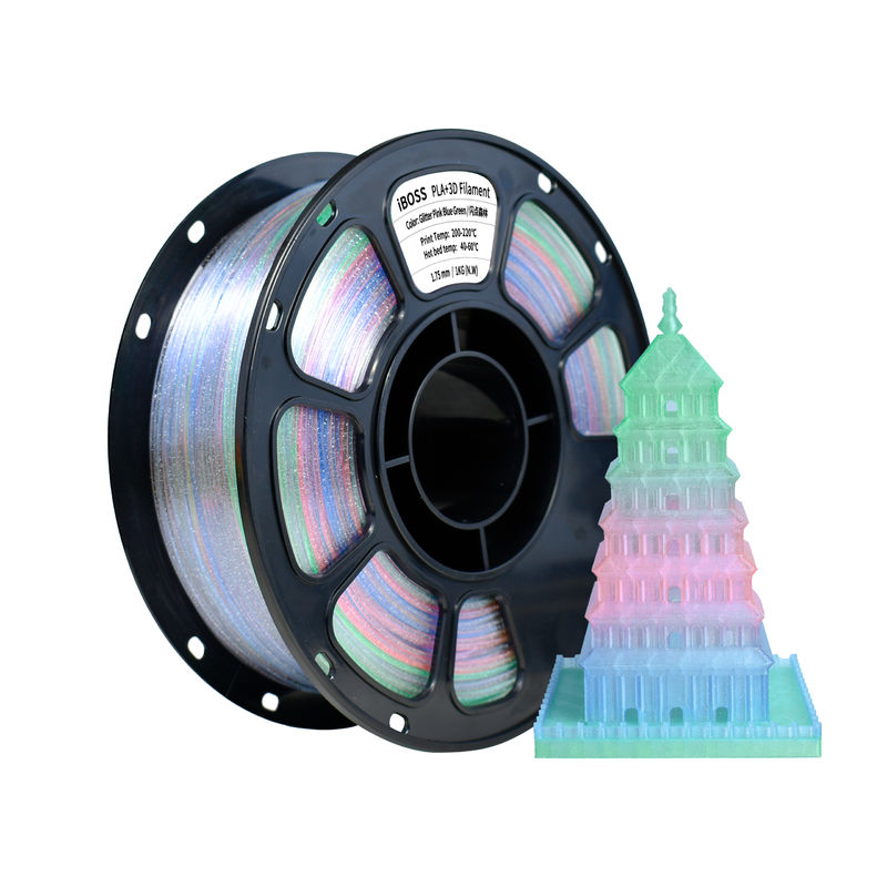 iboss 3d Printed PLA+ Filament Glitter Pink Green Blue FDM Forming ...