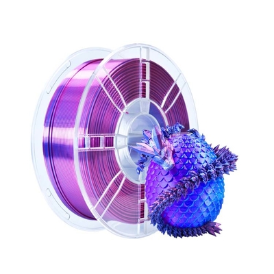 Good price PLA Silk Dual Color 3D Printing Filament Blue Purple 1.75mm 1kg PLA 3D Printing Filament online
