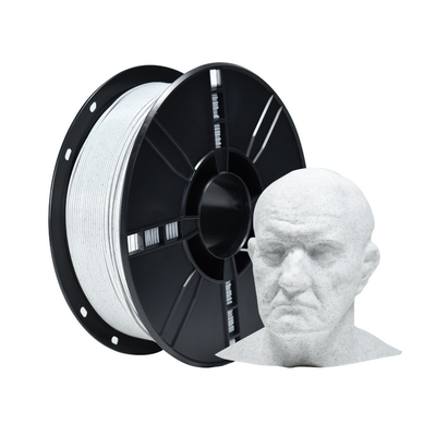 Harga yang bagus Marmer Putih Filament PLA 1kg 1.75mm 3D Printer Filament Untuk Printer 3D on line
