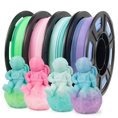 Good price 1 kg di stampante 3D PETG Filamento semitransparente gradiente colore Consumabili per la stampa 3D in linea