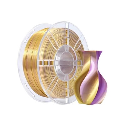 Un buen precio. Impresora 3D Filamento de seda de doble color púrpura oro PLA 1,75 mm Resistencia del filamento mejorada en línea