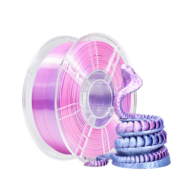 Good price Setta doppio colore viola argento PLA più rigidità del filamento Filamento di stampante 3D migliorato in linea