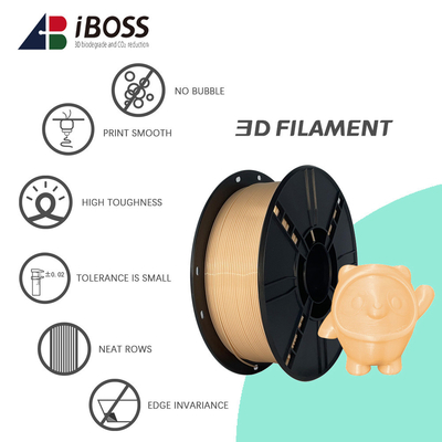 Good price Filamento 3D ad alta resistenza PLA 1,75 mm per stampante desktop 1 kg Peso netto 18 colori Buff in linea