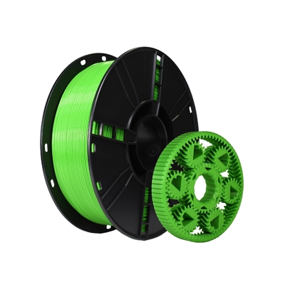 Buon prezzo Peso lordo 1,4 kg PLA Durezza Filamento di stampante 3D migliorato Giallo Verde in linea