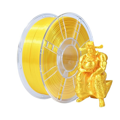 Good price Filamento di stampa 3D ad alta resistenza PLA più rigidità migliorata seta giallo oro filamento di stampante 3D in linea