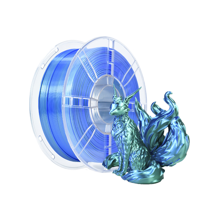 良い値段 3Dプリント フィラメント カスタマイズ シルク 双色 青緑 PLA フィラメント 3Dプリンター オンライン