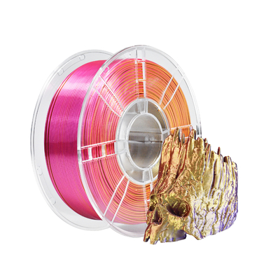 Good price 3D Printer Filament PRO PLA seta tricolore rosso oro viola 1.75mm Filamento in linea