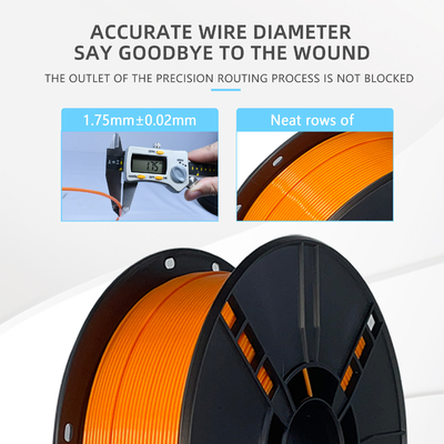 Good price 1.75mm Imprimante 3D Filament PLA orange avec une forte ténacité et une technologie de formage en ligne