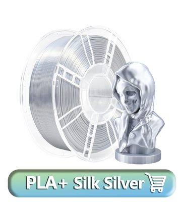Good price Diametro 1,75 mm Seta Argento leggero PLA Durezza migliorata Filamento di stampante 3D 1 kg in linea