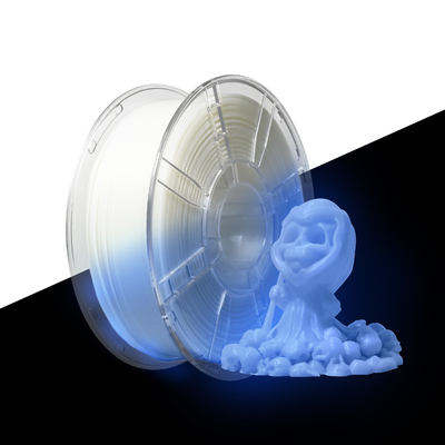 Harga yang bagus 3D Printer Filament Diameter 1.75mm Glow Blue Cyanpla Permintaan yang dapat disesuaikan ditawarkan on line