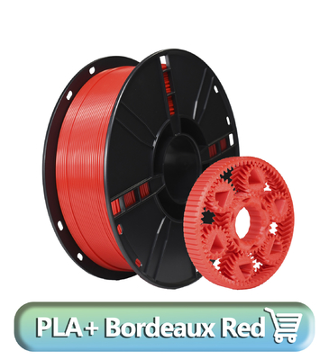 Un buon prezzo. Stampa 3D Filamento di PLA rosso di Bordeaux 1,75 mm 1 kg Filamento di stampa 3D in linea