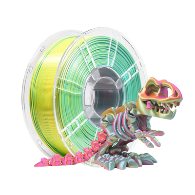 Good price Filamento PLA Peso netto 1 kg Stampa 3D Seta Tricolore Oro Verde Viola 3d Filamento Printing in linea